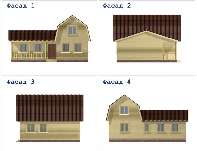 Деревянный дачный дом ДД-38