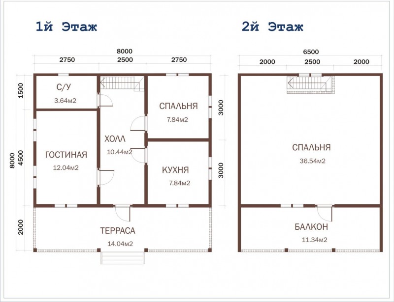 Коттедж с террасой и верандой ДД-39
