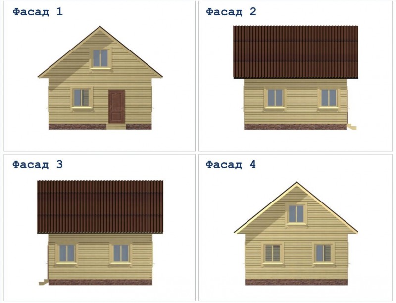 Двухэтажный дачный дом ДД-12