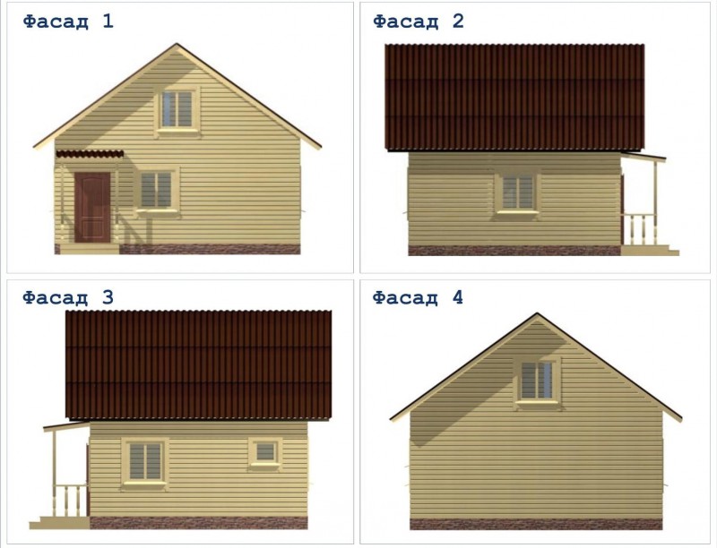 Деревянный дачный дом ДД-18