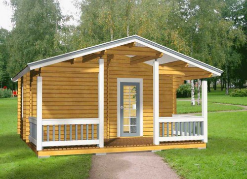 Летний дом из бруса ЛД-3 5х5